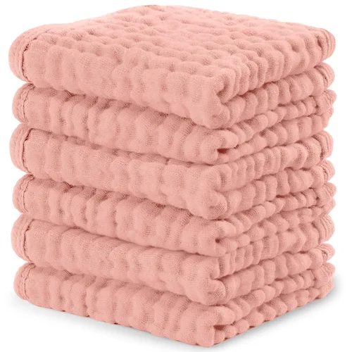 Vista 63 de Comfy Cubs - Paquete de 10 trapos de muselina para eructos, 20 x 10 pulgadas, grandes, de 6 capas, ultra absorbentes, 100 % algodón para babero