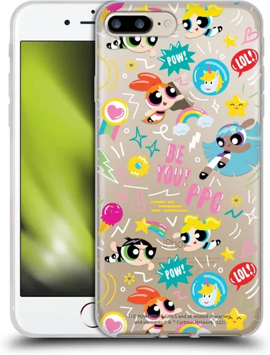 Vista 73 de Head Case Designs Funda de gel suave con licencia oficial de The Powerpuff Girls Blossom Graphics compatible con Apple iPhone 7 Plus/iPhone 8 Plus