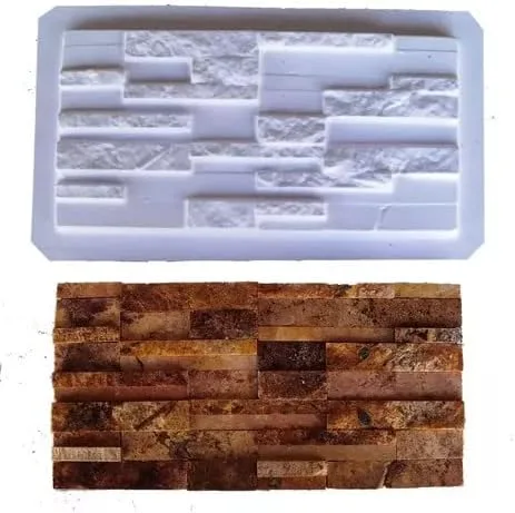 Vista 2 de Kit de 2 moldes para pared piedra losa hormigón yeso fachada Creel - Moldes y Moldes