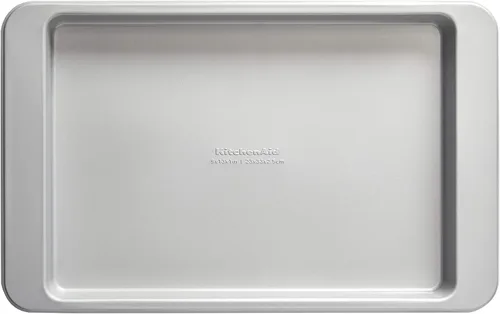 Vista 30 de KitchenAid Bandeja para hornear de acero aluminizado antiadherente de ingeniería suiza, apta para lavavajillas, Agave, 9x13 pulgadas