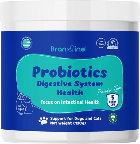 Probióticos Polvo Salud Pancreática, Salud Intensa, Diarrea y Estreñimiento, Alergias para Perros y Gatos (4.23 oz)