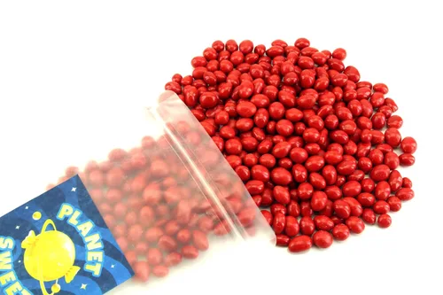 Vista 2 de Planet Sweets Jumbo Red Boston - Cacahuetes recubiertos de caramelo, 1.5 libras, aperitivo clásico crujiente a la antigua usanza Kosher
