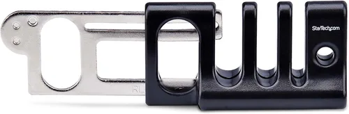 Vista 4 de StarTech.com Bloqueo de anclaje de cable periférico, teclado seguro/ratón, trampa de cable con placa de metal, uso con cable de seguridad