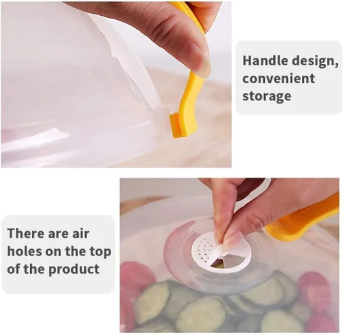 Vista 5 de Cocina Multifu reutilizable hermética cubierta de alimentos anti comida sputtering hogar profesional microondas cubierta con herramientas