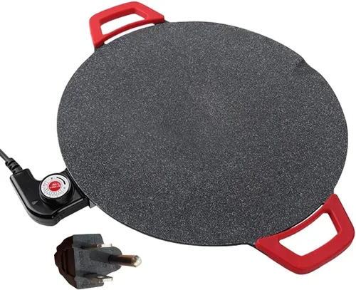 Vista 7 de Plancha eléctrica antiadherente sin humo barbacoa parrilla bandeja para hornear con control de temperatura ajustable fabricante con mango Asador