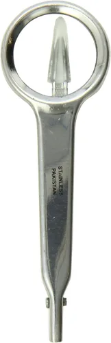 Tamsco Pinzas puntiagudas con lupa de 4 pulgadas, pinzas de aumento, lupa genuina 5 veces, pinzas de acero inoxidable, puntos de precisión, ideales