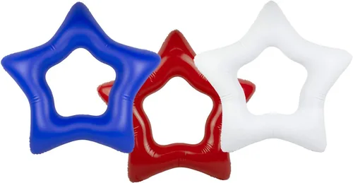 Vista 2 de Poolmaster American Stars - Flotadores inflables para piscina para niños y adultos