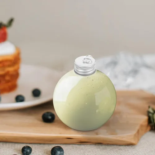 Vista 3 de BESTonZON 10 bolas de alcohol de Navidad transparentes para árbol de Navidad, adornos rellenables, bolas de bebida, botellas de agua, bombillas