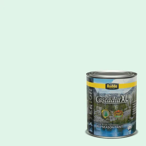 Vista 60 de Rodda Paint CASCADIA XL - Pintura e imprimación satinada para exteriores en uno, cuarto de galón, azul Madonna