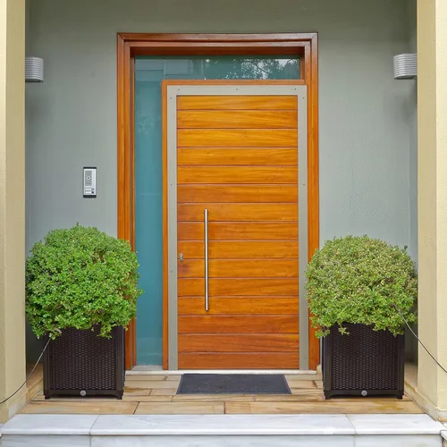Vista 3 de D'vine Dev Camas elevadas – Caja de jardín elevada con tapón de drenaje, macetas de pie para kit de jardinería de vegetales/flores/hierbas, RGB-4