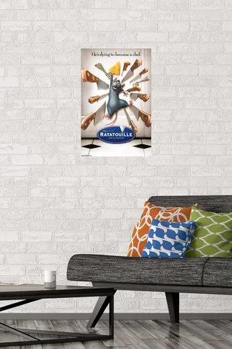 Vista 2 de Trends International Disney Pixar Ratatouille - Póster de pared de una hoja, 14.725 x 22.375 pulgadas, versión premium sin marco