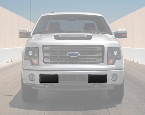 Vista 2 de Almohadillas protectoras de parachoques delantero para Ford F-150, KEWISAUTO negro, tapas de parachoques izquierdo y derecho para Ford F150