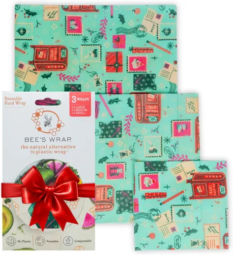 Vista 22 de Bee's Wrap Envolturas de cera de abeja para alimentos, hechas en Estados Unidos, reutilizables y orgánicas, envoltura para sándwiches y cubiertas