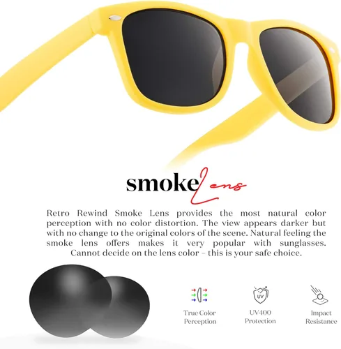 Vista 5 de Retro Rewind Gafas de sol polarizadas para hombres y mujeres protección UV gafas de sol clásicas