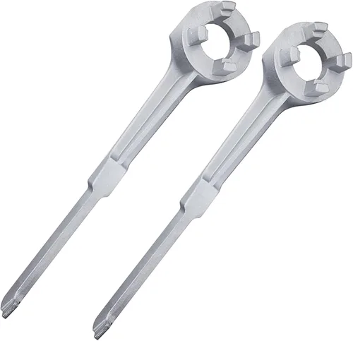 Vista 10 de Llave de tambor de aluminio, llave Bung, herramienta de abridor de barril para abrir tambor de 10, 15, 20, 30, 55 galones, se adapta a 2" y 3/4