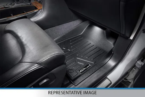Vista 3 de SMARTLINER Juego de tapetes de piso de primera fila para Volkswagen Amarok 2011-2014