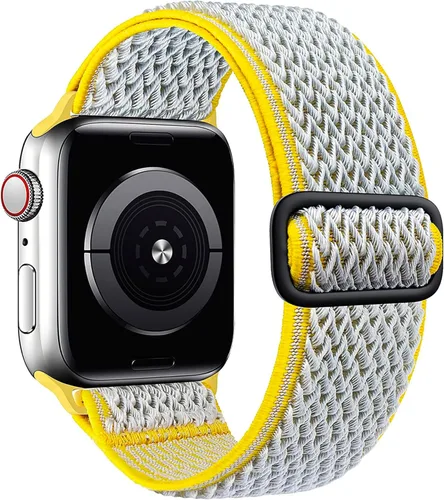 Vista 7 de Stretchy Braided Solo Loop Compatible for Apple Watch Band 38mm 40mm 41mm 42mm 44mm 45mm 46mm 49mm Adjustable Elastic Nylon for iWatch Series 11 10