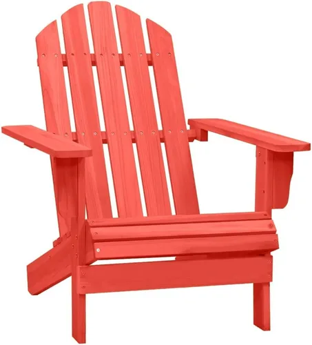 Vista 7 de Blue Solid Fir Wood Adirondack Chair, Ergonomic Outdoor Lounge Seating for Patio, Garden, & Backyard Relaxation, Weather-Resistant