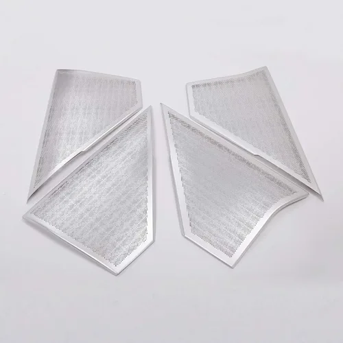 Vista 4 de 4 piezas de aleación de aluminio para la puerta superior del coche, cubierta protectora para Range Rover Velar 2017 2018