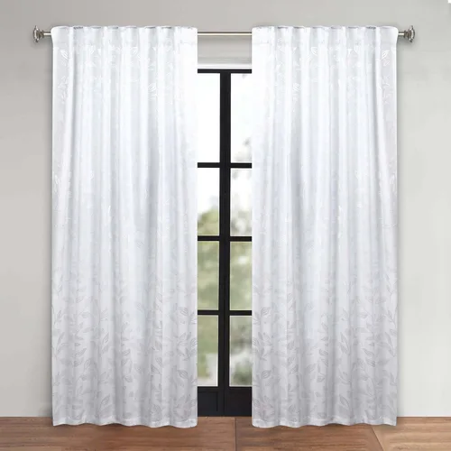 Vista 31 de Superior Cortinas opacas, oscurecimiento de la habitación para dormitorio, bloqueo solar, térmicas, cortinas bohemias modernas, colección de hojas