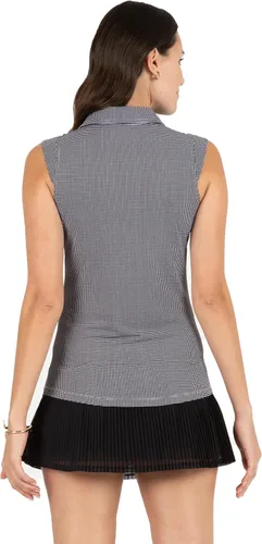 Vista 3 de IBKUL Athleisure Wear - Polo sin mangas con protección solar UPF50+ Icefil Cooling Tech Mini Check - 14754