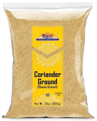 Rani Polvo molido de cilantro (Dhania india) Especias 28 onzas (28.22 oz) ~ Todo natural | Sin sal | Vegano | Sin colores | Apto para gluten | Sin