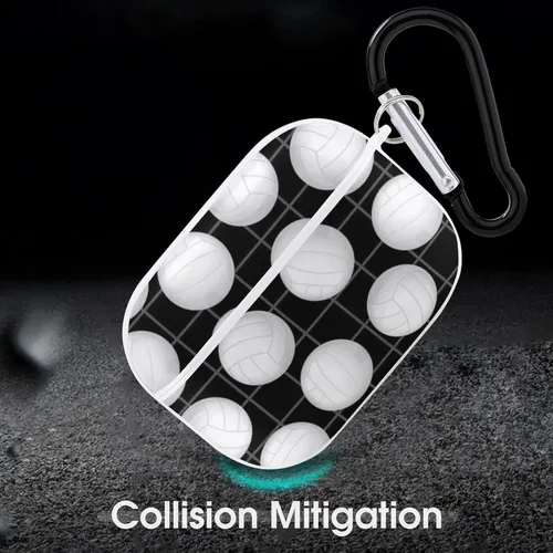 Vista 6 de Funda protectora a prueba de golpes para AirPods Pro con accesorios para llavero