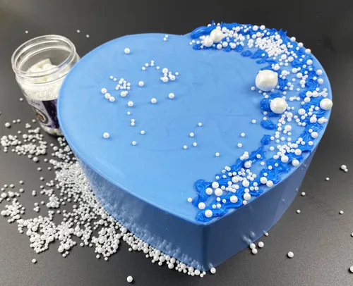 Vista 4 de Chispas de Azúcar Perlado Comestible Blanco Caramelo 120g/ 4.2oz Horneado Decoraciones Comestibles para Pasteles Coberturas para Cupcakes Decoración