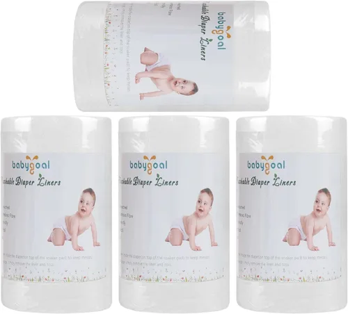 Vista 7 de babygoal Forros de pañales de tela para bebé, 2 unidades, rayón de bambú para pañales de tela (200 hojas)