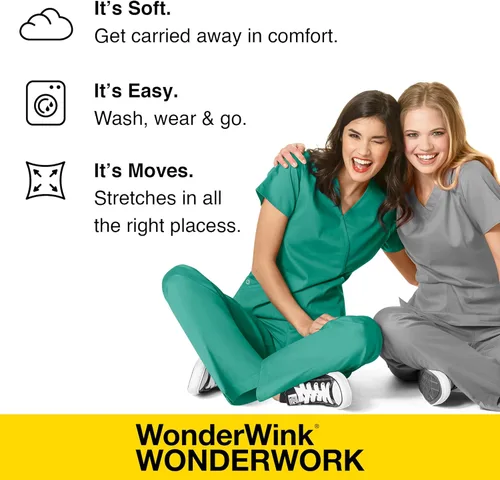 Vista 5 de WonderWink Women's Wonderwork Pull-on Cargo Scrub Skirt