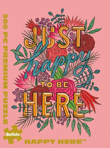 Vista 2 de Buffalo Games - Gold - Happy Here - Rompecabezas de 300 piezas grandes