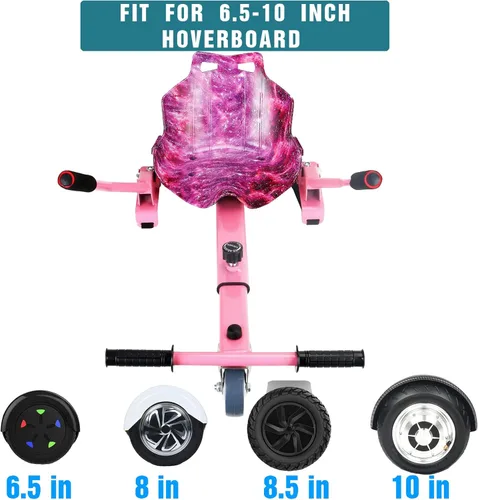 Vista 3 de Hoverboard - Accesorio de asiento de kart para todas las edades Accesorios de aeropatineta compatibles con scooter de equilibrio automático