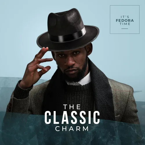 Vista 4 de Funny Party Hats Accesorio de disfraz de sombrero de gángster de Fedora, color negro, paquete de 12