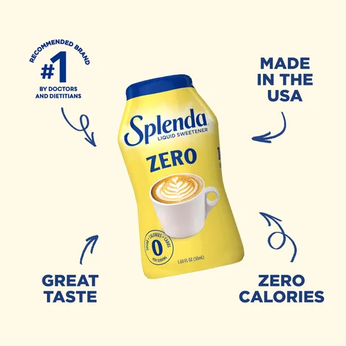 Vista 3 de SPLENDA Zero Liquid Edulcorante sin calorías, original de 1.68 onzas líquidas