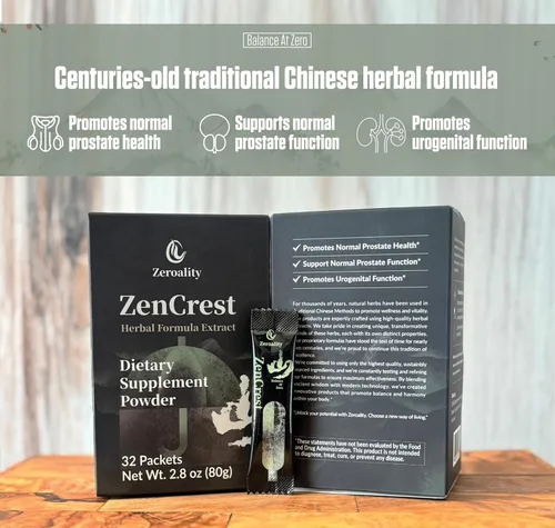 Vista 2 de ZenCrest, suplemento de hierbas naturales para próstata, fórmula tradicional de hierbas chinas, promueve la próstata saludable, promueve la función