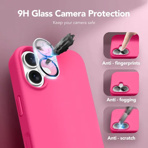 Vista 1528 de GONEZ Funda magnética para iPhone 14, compatible con Magsafe, con protector de pantalla + protector de cámara, forro de microfibra antiarañazos