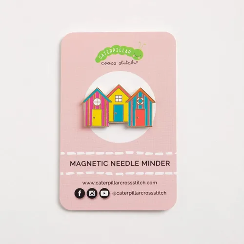 Vista 2 de Needle Minder - Casetas de playa para punto de cruz, costura, bordado y accesorios de costura, esmalte y magnético