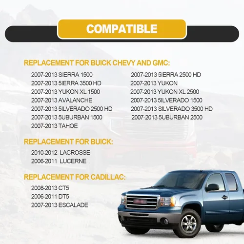 Vista 7 de Interruptor de ajuste de control de asiento eléctrico de 8 vías para pasajero delantero derecho compatible con GMC Sierra Yukon Chevrolet Avalanche