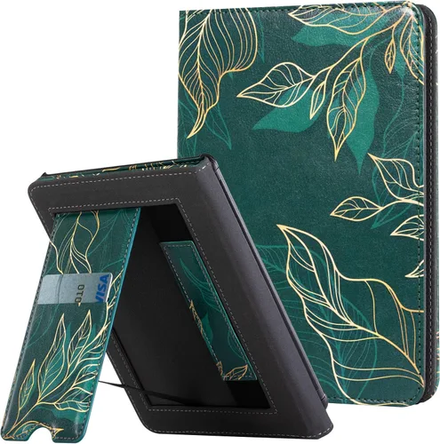 Vista 349 de CoBak Funda inteligente para Kindle Paperwhite de 6.8" de 11ª generación 2021 con función de encendido automático, ligera, delgada, de piel **Salvia