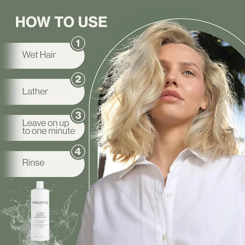 Vista 9 de Neuma Re Neu Sulfate-Free Shampoo for Build Up Removal & Scalp Care Clarifying Shampoo with Peppermint & Lavender Vegan & Color-Safe Formula for