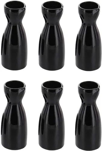 Vista 17 de JapanBargain Jarra de sake de porcelana, botella de servir de estilo japonés para sake frío y caliente, apta para microondas y lavavajillas, Tokkuri