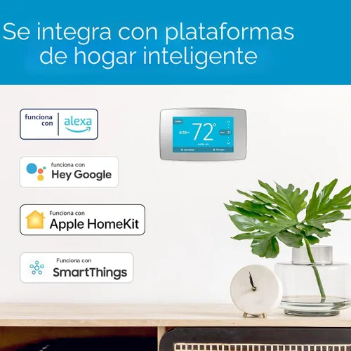 Vista 7 de Emerson Sensi Touch ST75S - Termostato inteligente, pantalla táctil a color, programable, Wi-Fi, aplicación móvil, fácil de instalar, privacidad