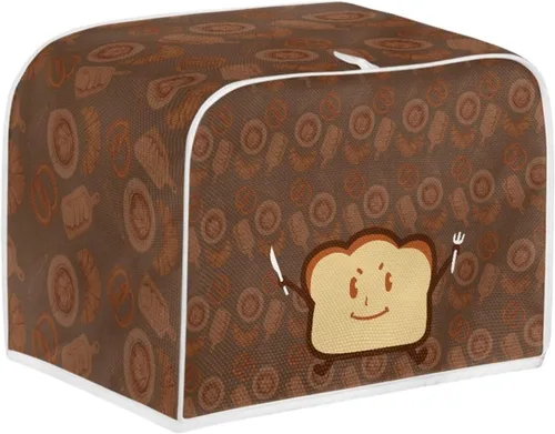 Vista 18 de Dolyues Beach Toaster Cover 2 Slice Universal Size Microwave Oven Dustproof Cover Women Gift Small Bread Cover with Portable Handle