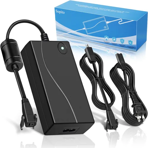 Fuente de alimentación reclinable Sopito Wide AC/DC 100-240V - con cable de extensión de 6.6 pies, transformador de 29 V 2 A, conector de 2 pines,