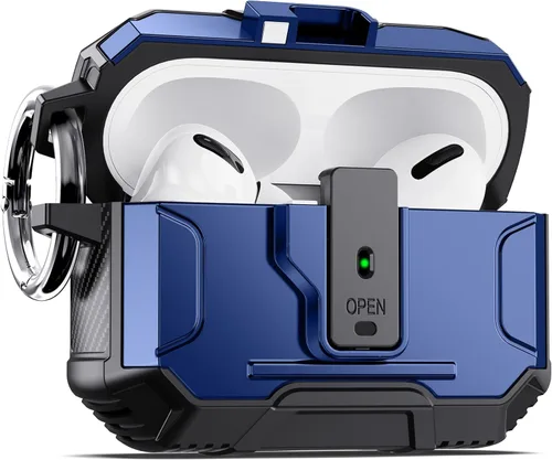 Vista 15 de DASFOND Armor - Funda rígida para auriculares Airpods Pro, grado militar, protección completa, a prueba de golpes, soporte de carga inalámbrica