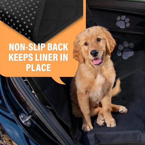 Vista 2 de Active Pets Hamaca impermeable XL cubierta grande para asiento de automóvil, se adapta a SUV, camiones, sedanes grandes, cama de viaje convertible