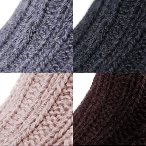 Vista 7 de BRUBAKER Calcetines cálidos de alpaca para hombre o mujer, 4 pares