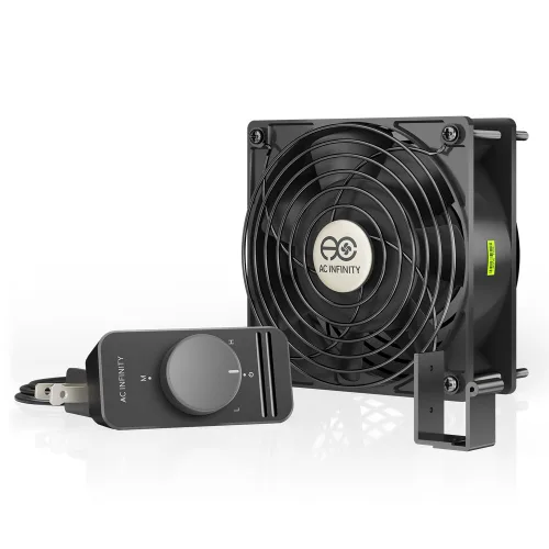 Vista 18 de AC Infinity AXIAL 1238 W, ventilador para magdalenas, 120 V CA 4.724 in x 1.496 in de alta velocidad, para proyectos de escape de ventilación