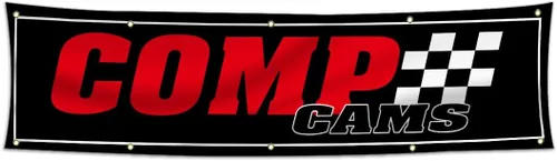 Comp Cams - Bandera de 2 x 8 pies para garaje y cueva de hombre