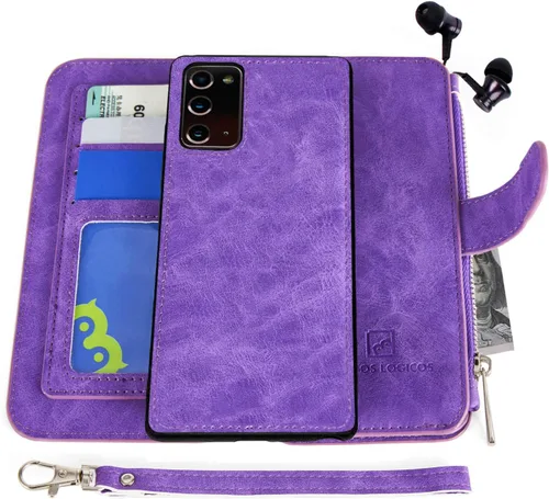 Vista 11 de MODOS LOGICOS Funda para Samsung Galaxy Note 8, [Cartera desmontable Folio] [2 en 1] [Almacenamiento de efectivo con cremallera]